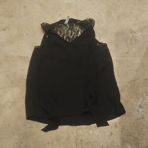 Design Lab Black Lace Women's Blouse